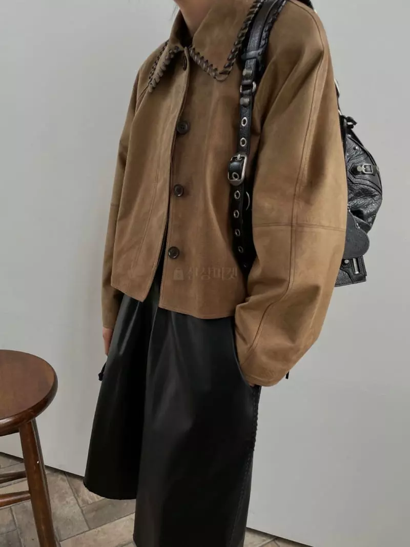 We Are - Korean Women Fashion - #momslook - Gardening Suede Jacket - 12