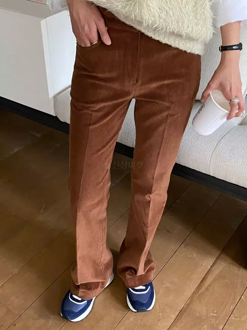 We Are - Korean Women Fashion - #restrostyle - Poki Rib Pants - 6