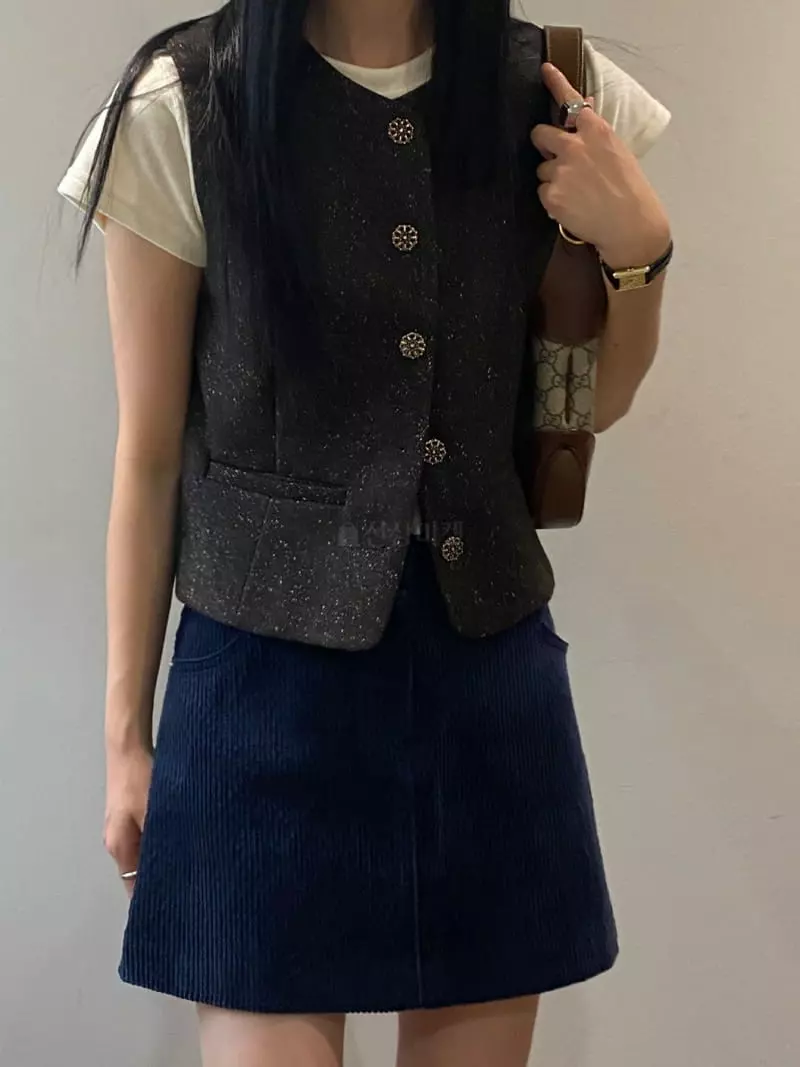 We Are - Korean Women Fashion - #restrostyle - Perin Vest - 5