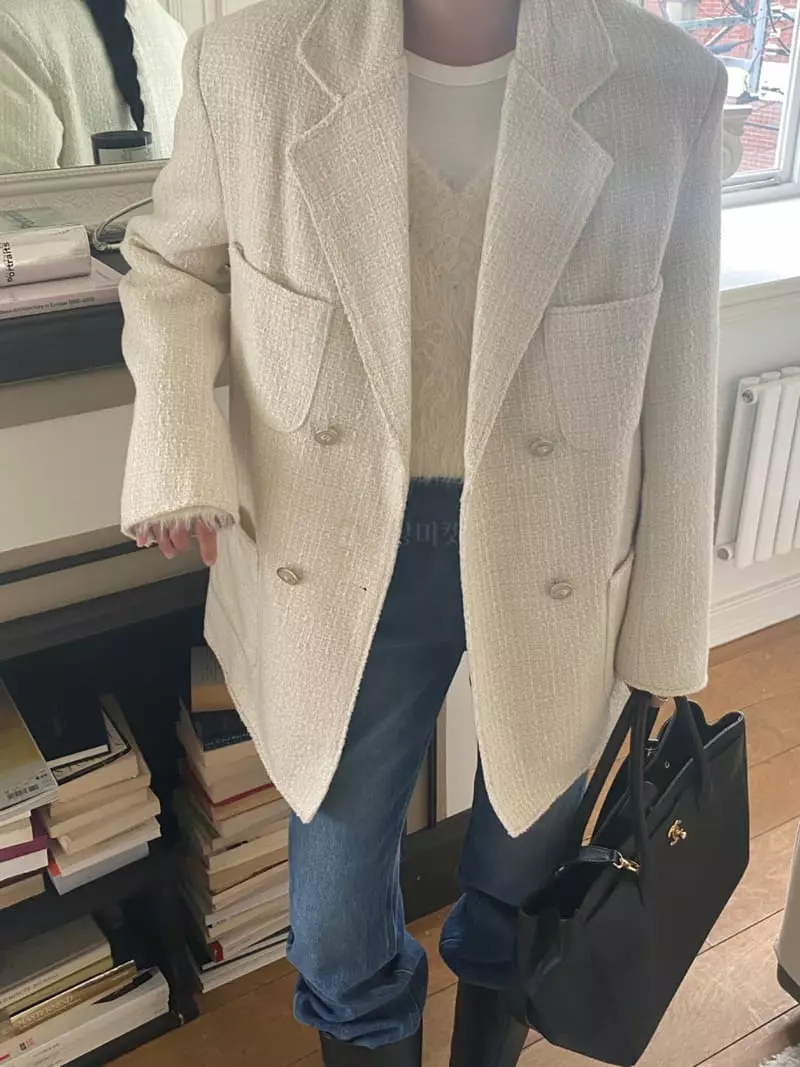 We Are - Korean Women Fashion - #thelittlethings - Anna Doudle Twid Jacket