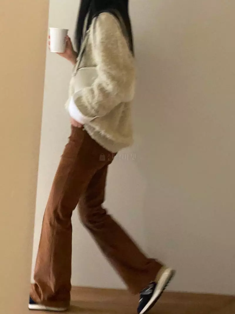 We Are - Korean Women Fashion - #vintageinspired - Poki Rib Pants - 3