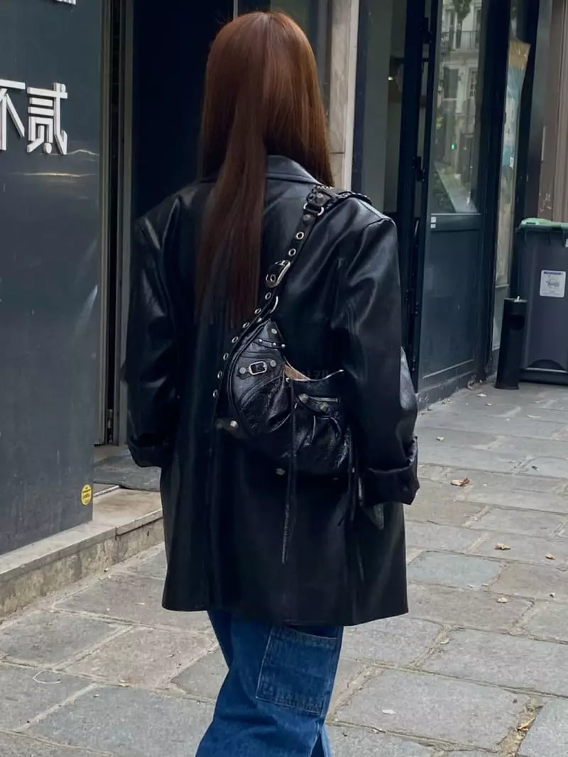 We Are - Korean Women Fashion - #vintageinspired - Dicoad Leather Jacket - 6
