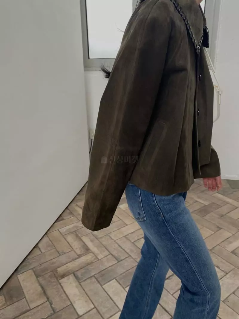 We Are - Korean Women Fashion - #womensfashion - Gardening Suede Jacket - 4