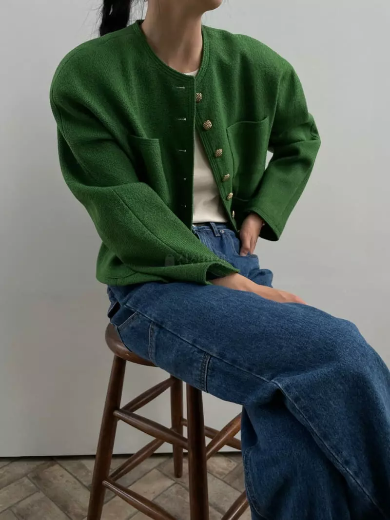 We Are - Korean Women Fashion - #vintagekidsstyle - Flip Twid Jacket - 9
