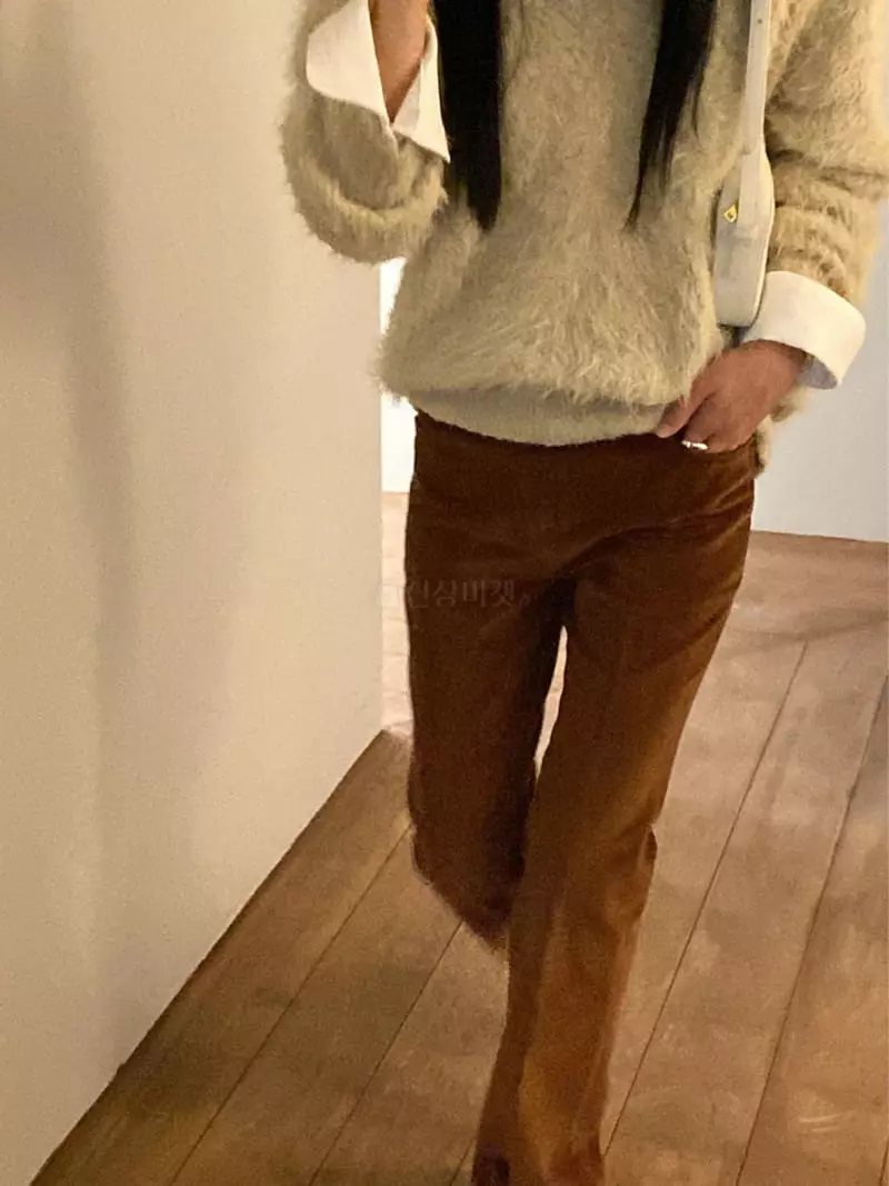 We Are - Korean Women Fashion - #vintageinspired - Poki Rib Pants - 4
