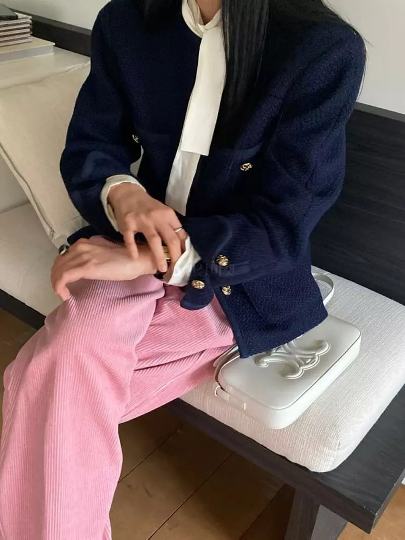 We Are - Korean Women Fashion - #womensfashion - Crunch Twid Jacket - 10