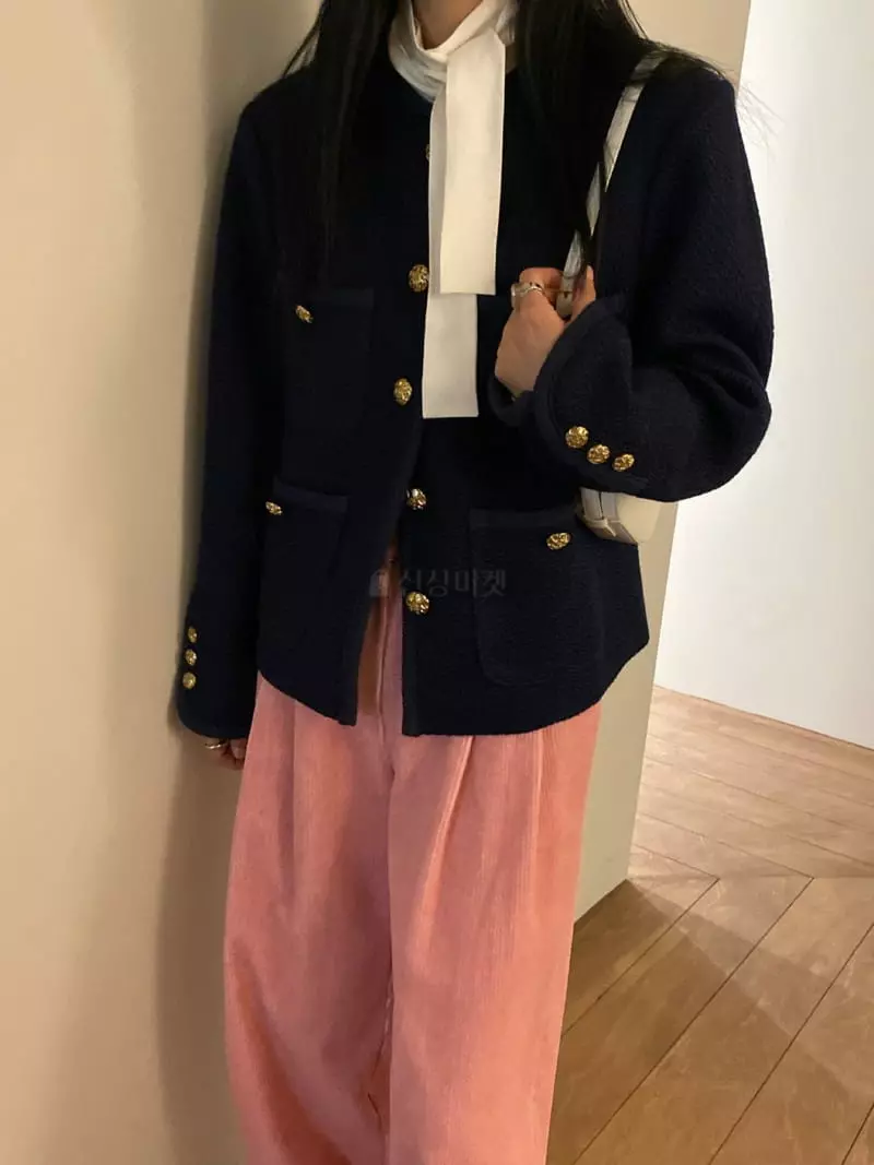 We Are - Korean Women Fashion - #womensfashion - Crunch Twid Jacket - 12