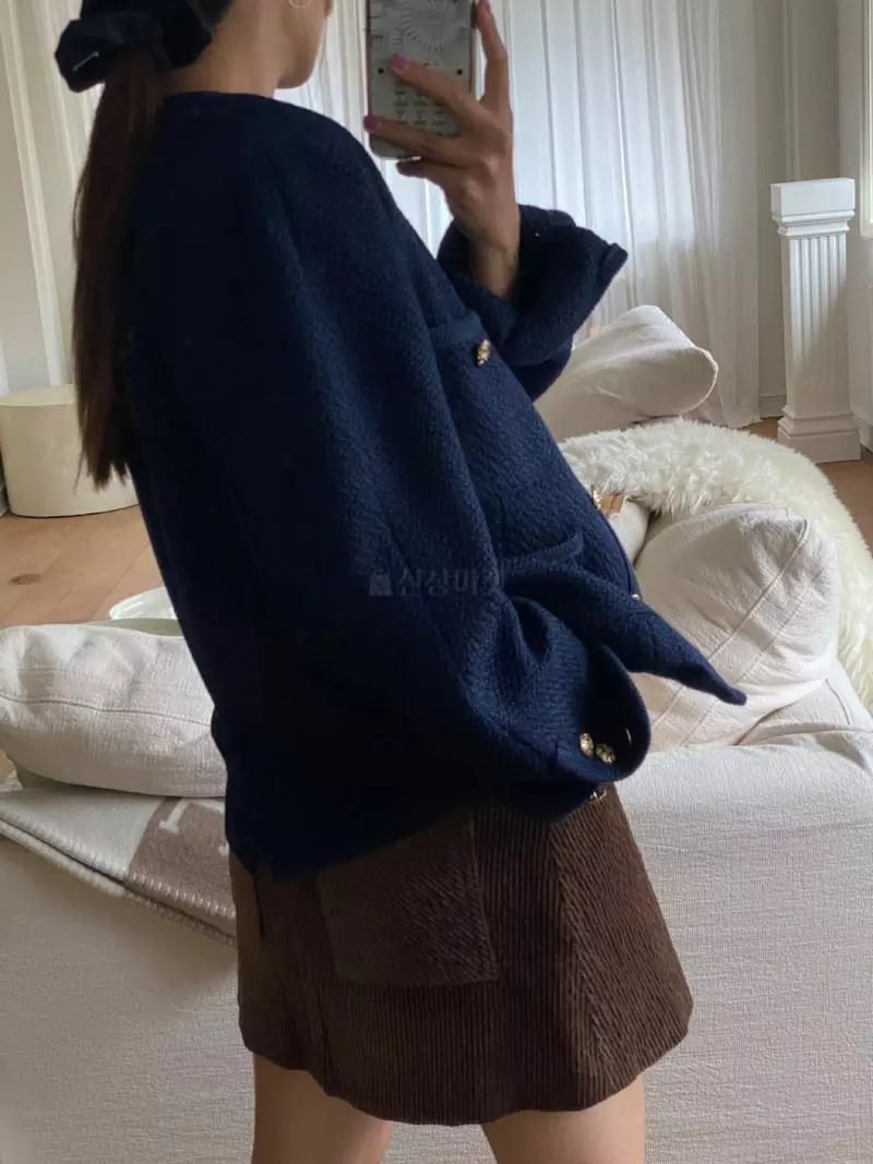 We Are - Korean Women Fashion - #womensfashion - Crunch Twid Jacket - 8