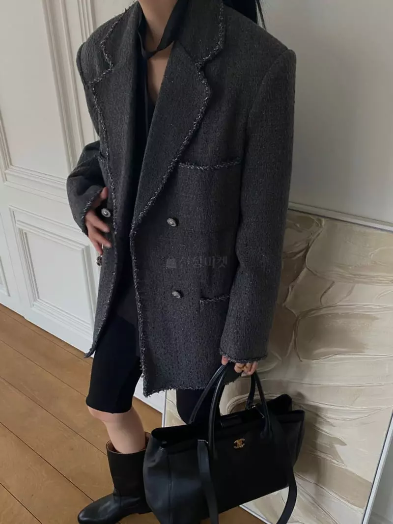 We Are - Korean Women Fashion - #womensfashion - Anna Doudle Twid Jacket - 11