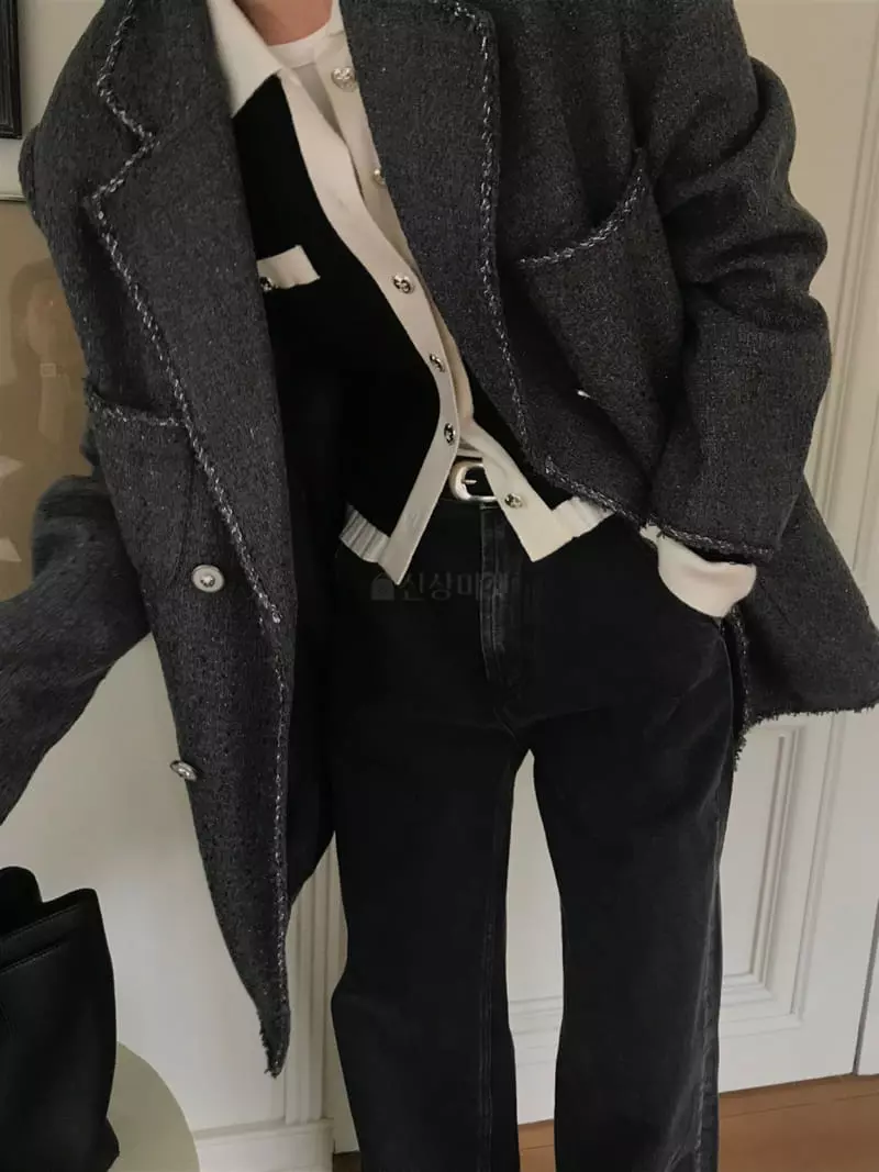 We Are - Korean Women Fashion - #womensfashion - Anna Doudle Twid Jacket - 9