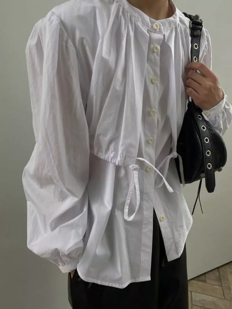 We Are - Korean Women Fashion - #womensfashion - Bebe Shirring Blouse - 12