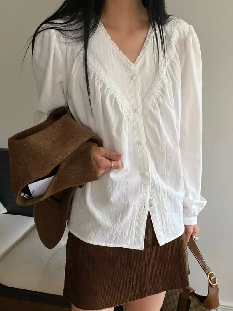 We Are - Korean Women Fashion - #womensfashion - Benny Lace Blouse - 9