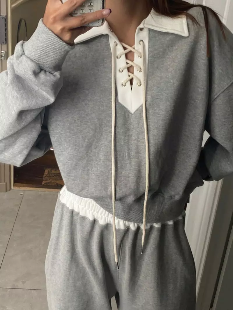 We Are - Korean Women Fashion - #womensfashion - Mont Eyelet Sweatshirt - 12