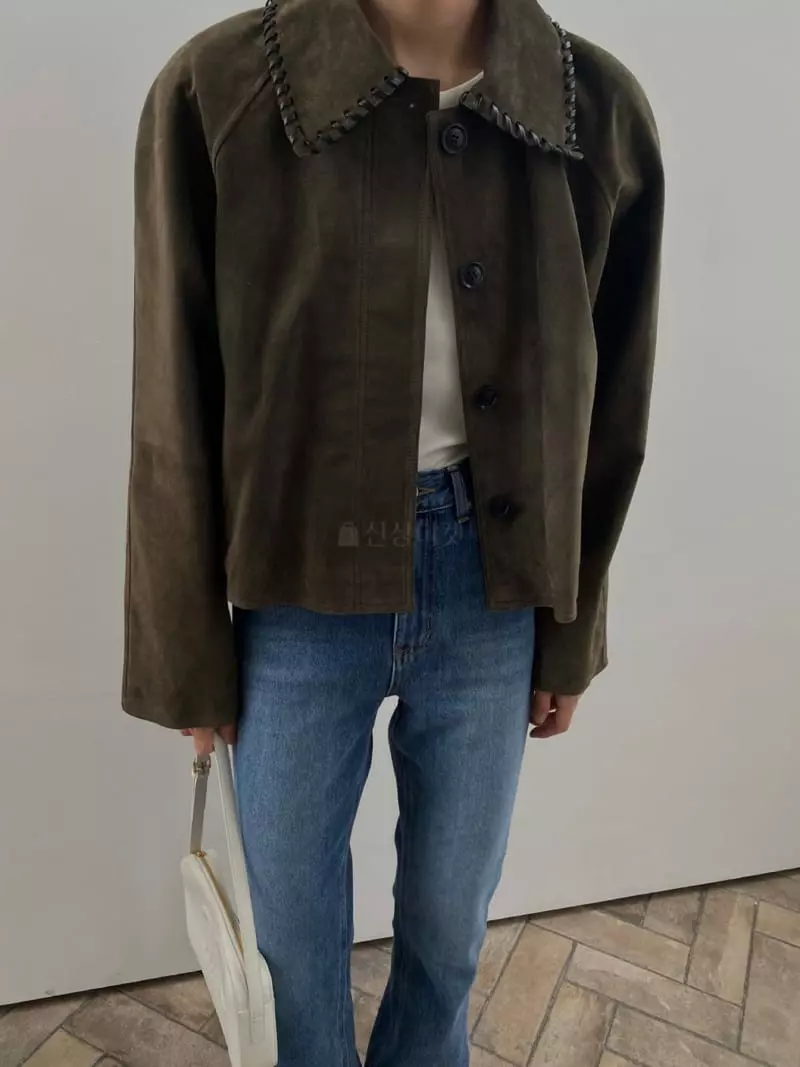 We Are - Korean Women Fashion - #womensfashion - Gardening Suede Jacket - 3