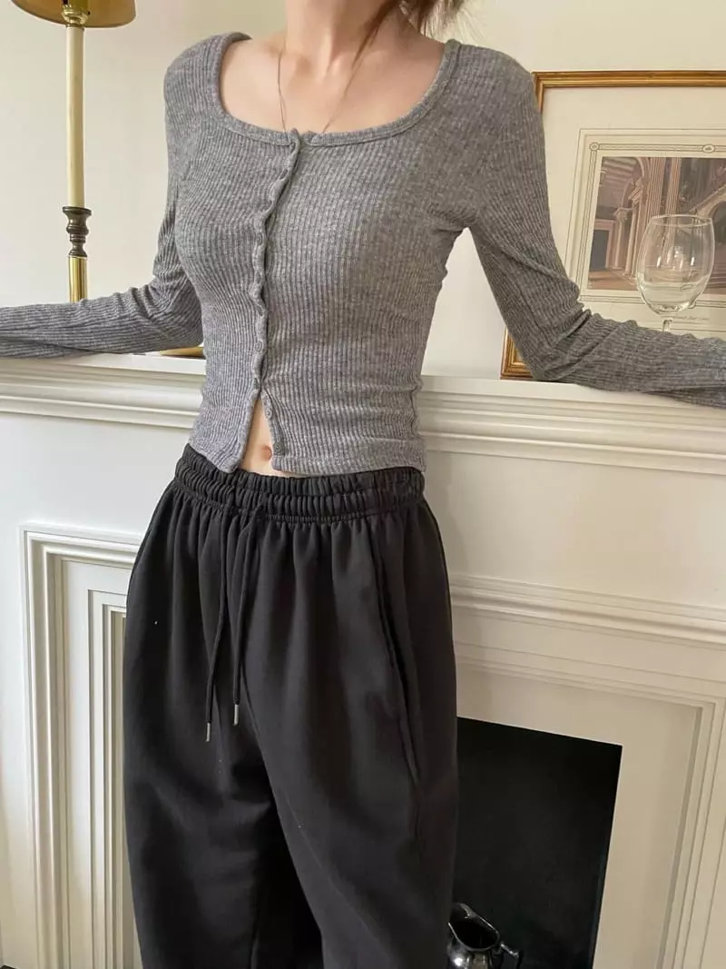 Well Row - Korean Women Fashion - #momslook - Angora Square Tee - 3