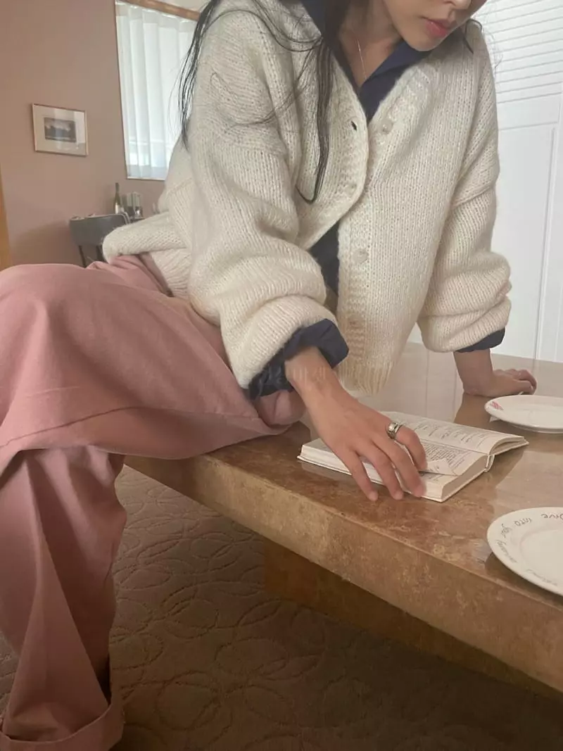Well Row - Korean Women Fashion - #momslook - Alpaca Cardigan - 10