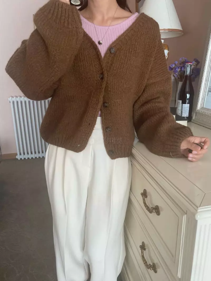 Well Row - Korean Women Fashion - #momslook - Alpaca Cardigan - 2