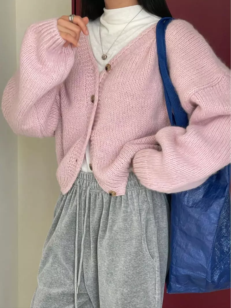 Well Row - Korean Women Fashion - #momslook - Alpaca Cardigan - 6