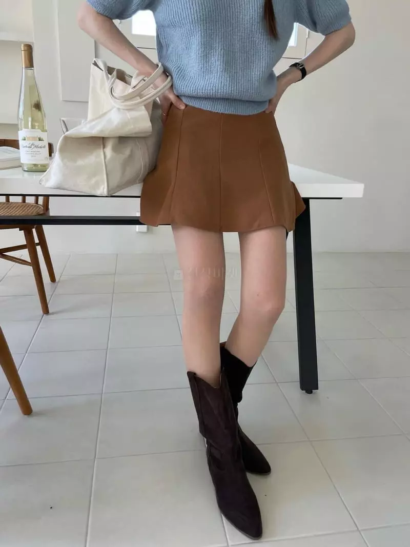 Well Row - Korean Women Fashion - #momslook - Mute Plare Skirt - 8
