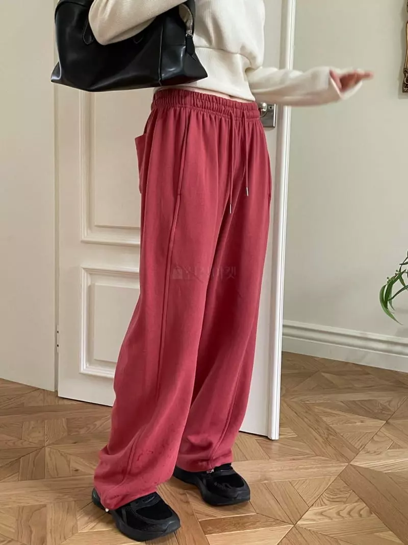 Well Row - Korean Women Fashion - #momslook - Loose String Pants - 2