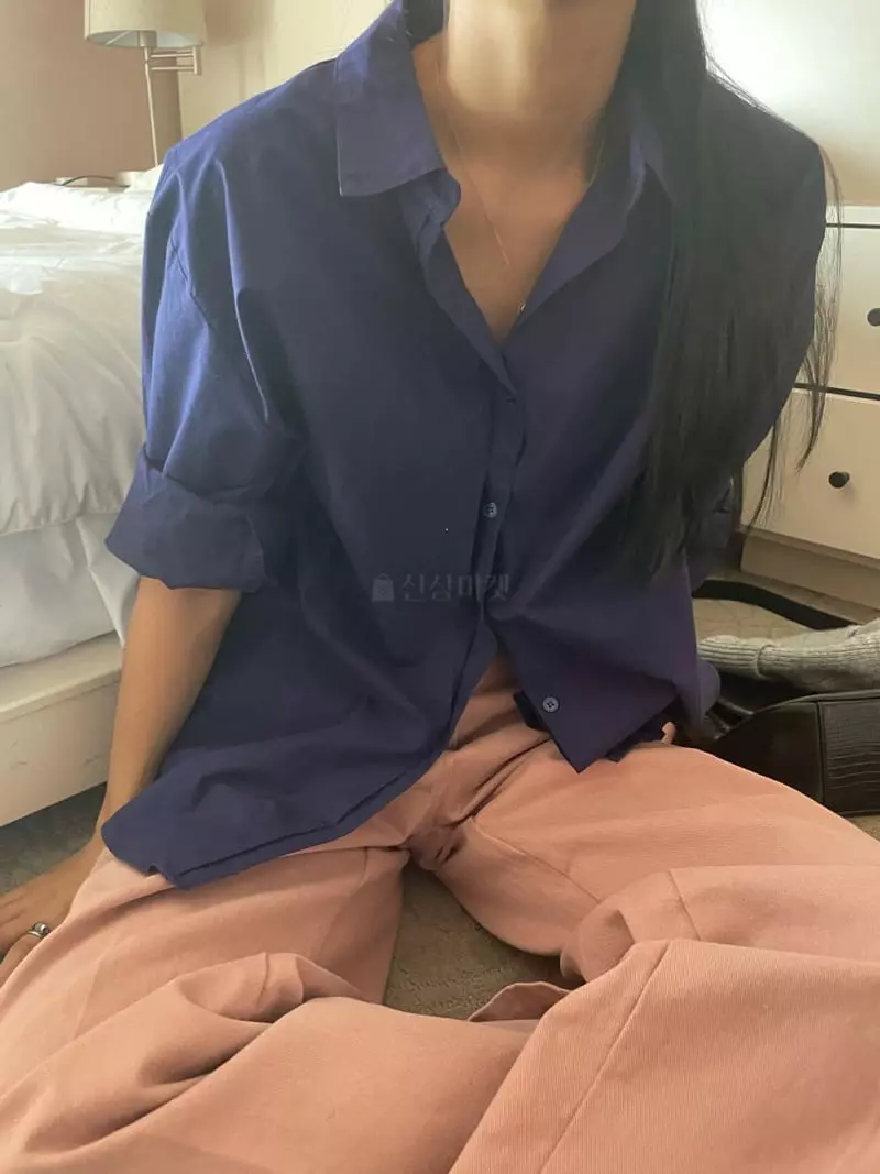 Well Row - Korean Women Fashion - #momslook - Low Basic Collar Shirt - 5