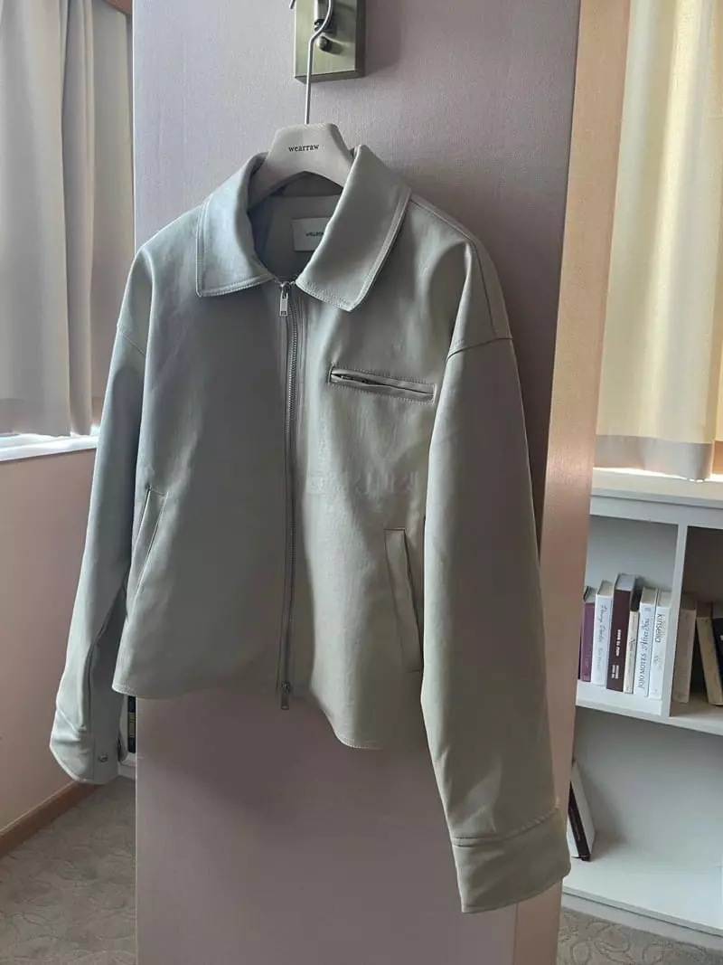 Well Row - Korean Women Fashion - #momslook - Leather Two Way Jacket - 3