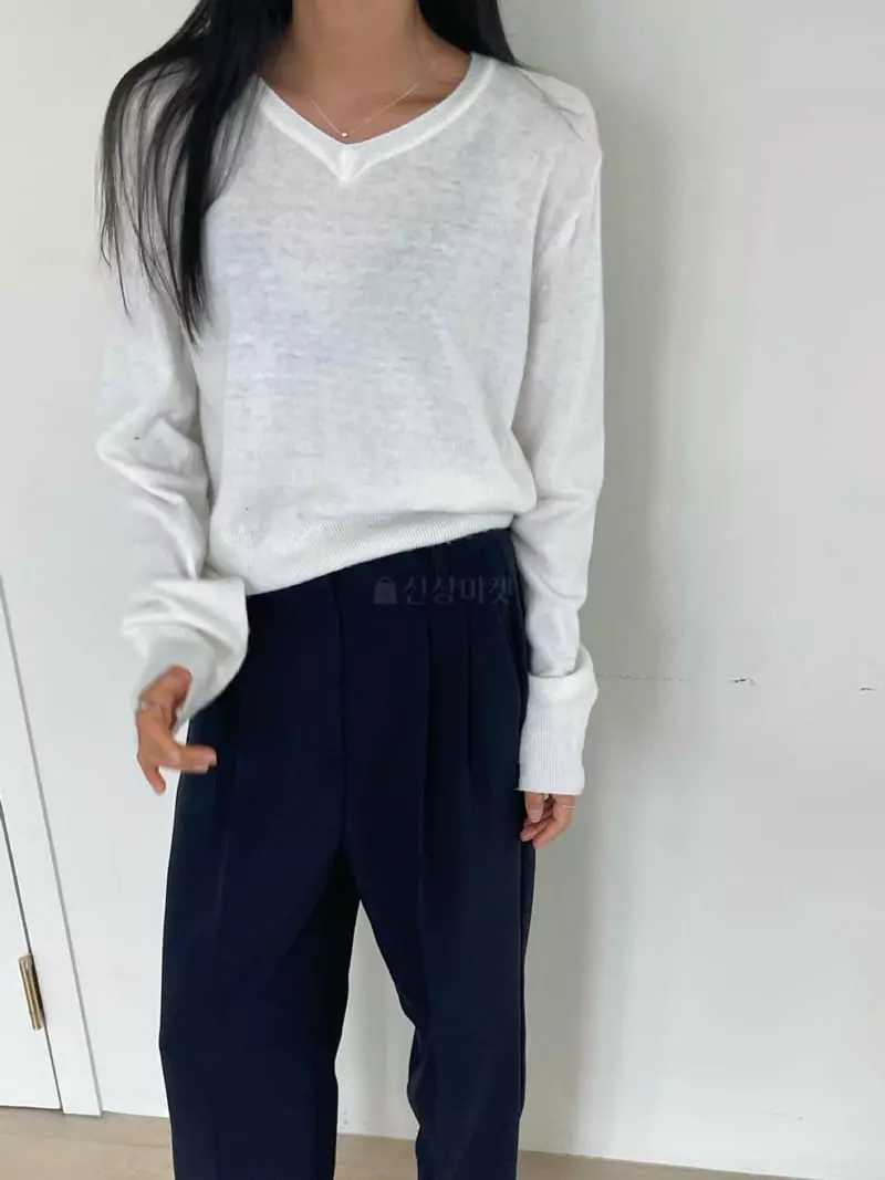 Well Row - Korean Women Fashion - #momslook - Cash Mille Knit Tee - 10