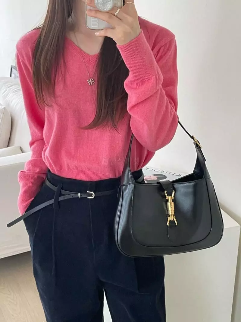 Well Row - Korean Women Fashion - #momslook - Cash Mille Knit Tee - 12