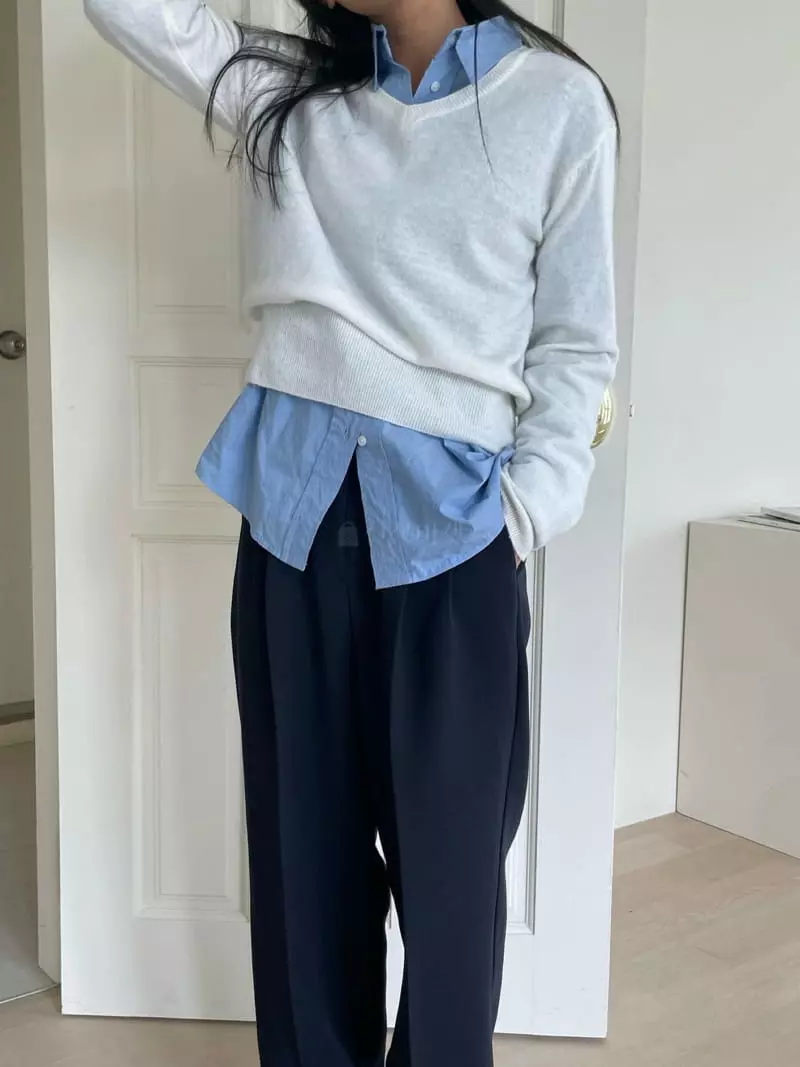Well Row - Korean Women Fashion - #momslook - Cash Mille Knit Tee - 8