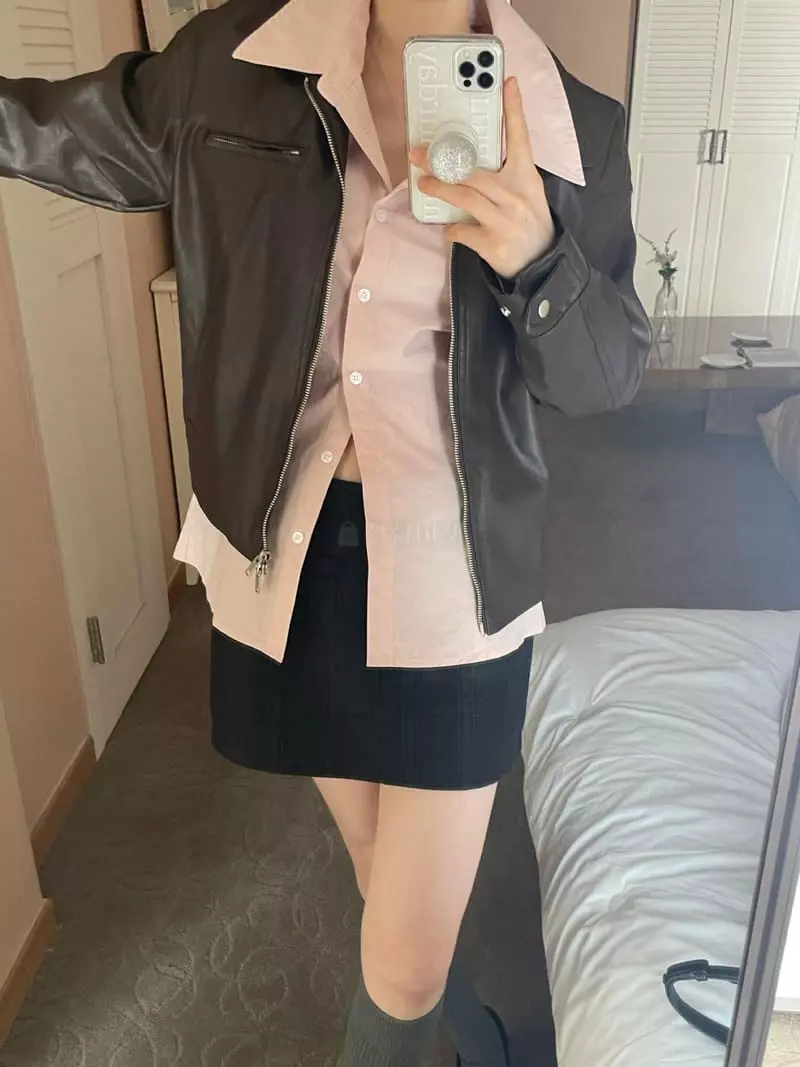 Well Row - Korean Women Fashion - #pursuepretty - Line Collar Shirt - 6