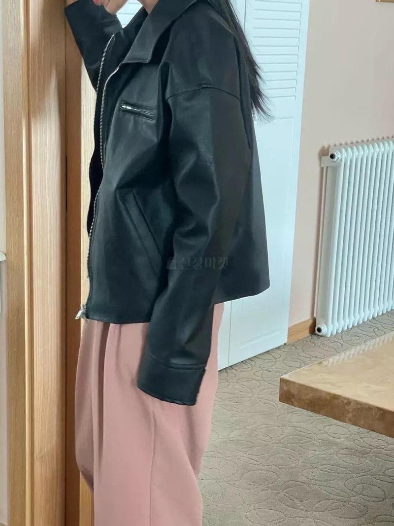 Well Row - Korean Women Fashion - #shopsmall - Leather Two Way Jacket - 11