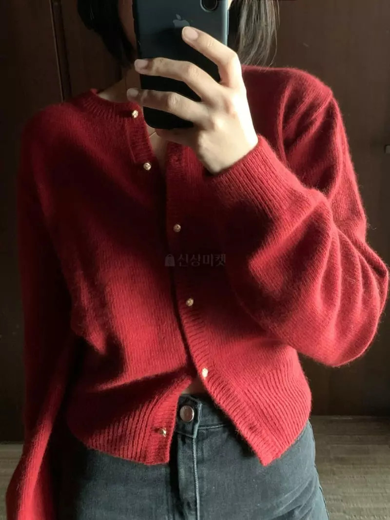 Well Row - Korean Women Fashion - #shopsmall - Racoon Knit Cardigan - 10