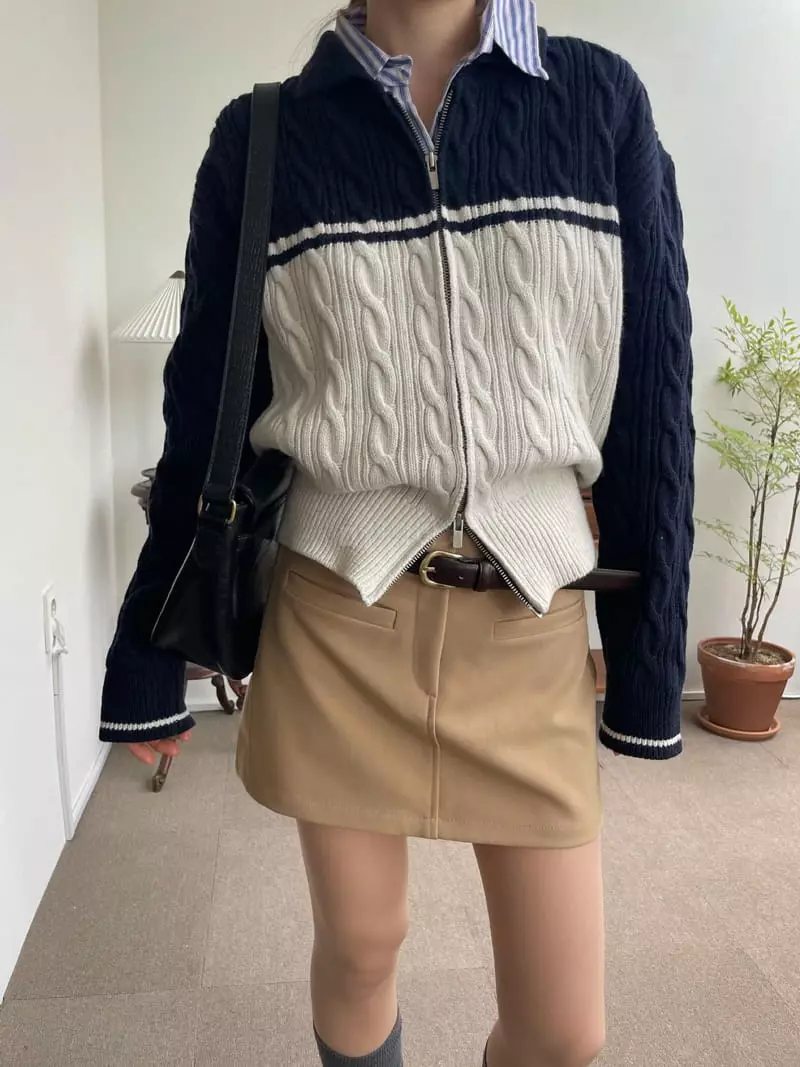 Well Row - Korean Women Fashion - #thatsdarling - Stripes Standard Shirt - 7