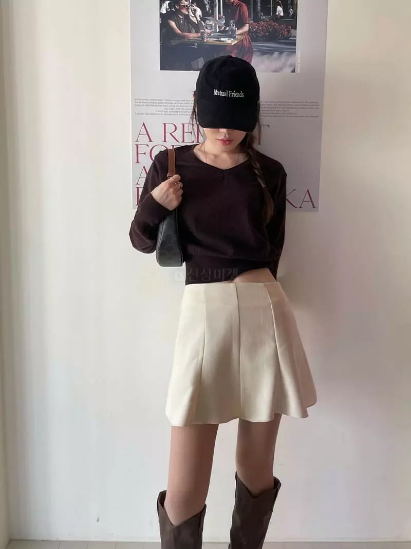 Well Row - Korean Women Fashion - #shopsmall - Cash Mille Knit Tee - 4