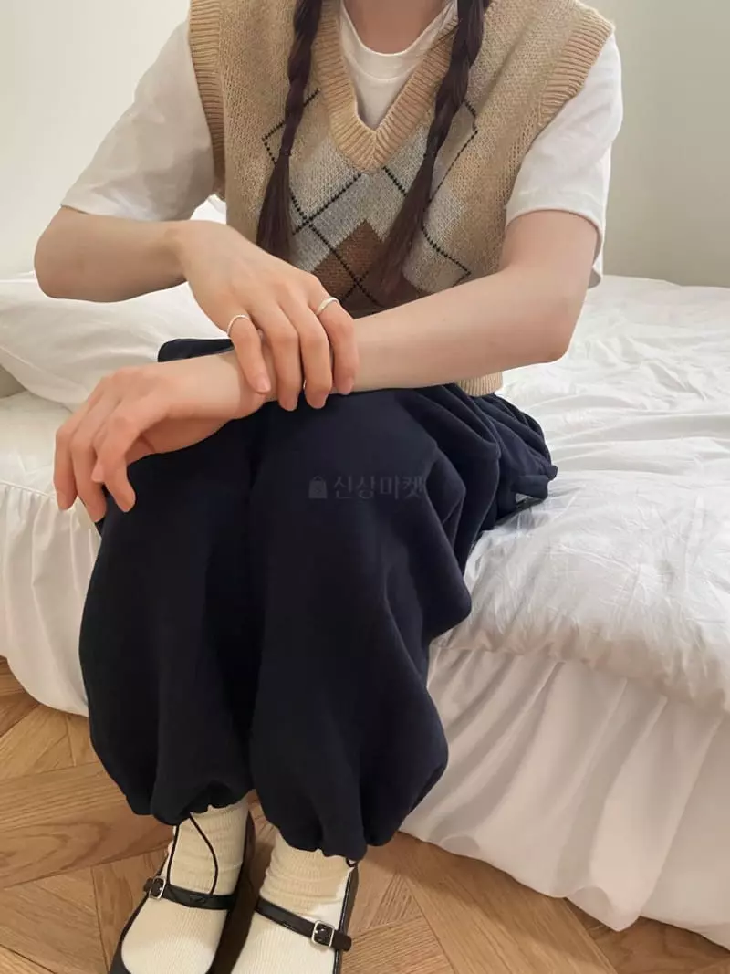 Well Row - Korean Women Fashion - #vintageinspired - Loose String Pants - 8