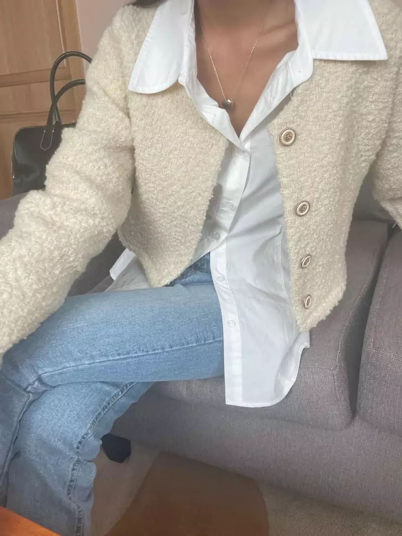 Well Row - Korean Women Fashion - #womensfashion - Twid Cardigan - 3