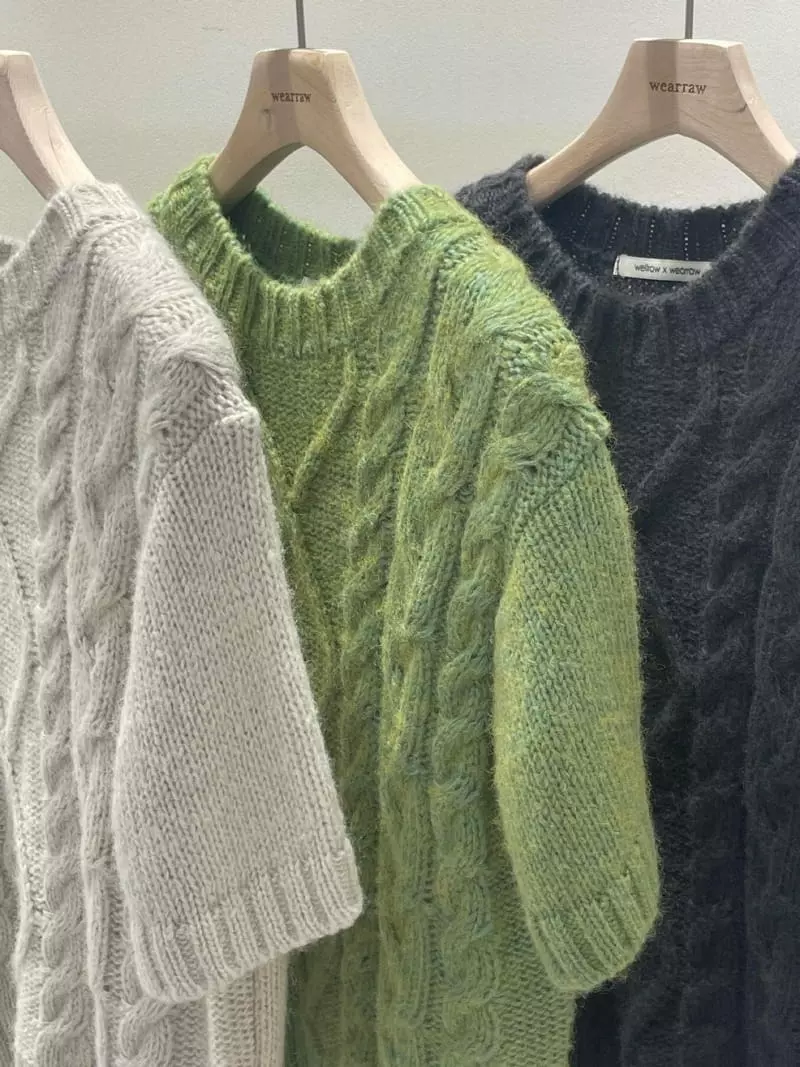 Well Row - Korean Women Fashion - #womensfashion - Chiffon Knit Tee - 8
