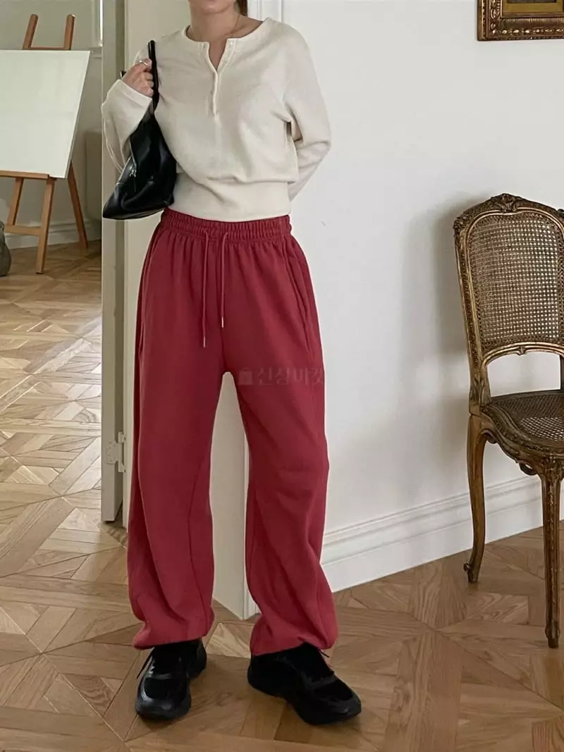Well Row - Korean Women Fashion - #womensfashion - Loose String Pants