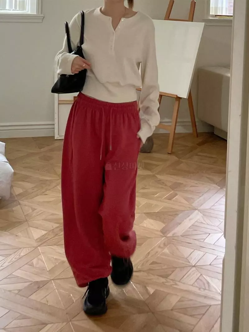 Well Row - Korean Women Fashion - #womensfashion - Loose String Pants - 3