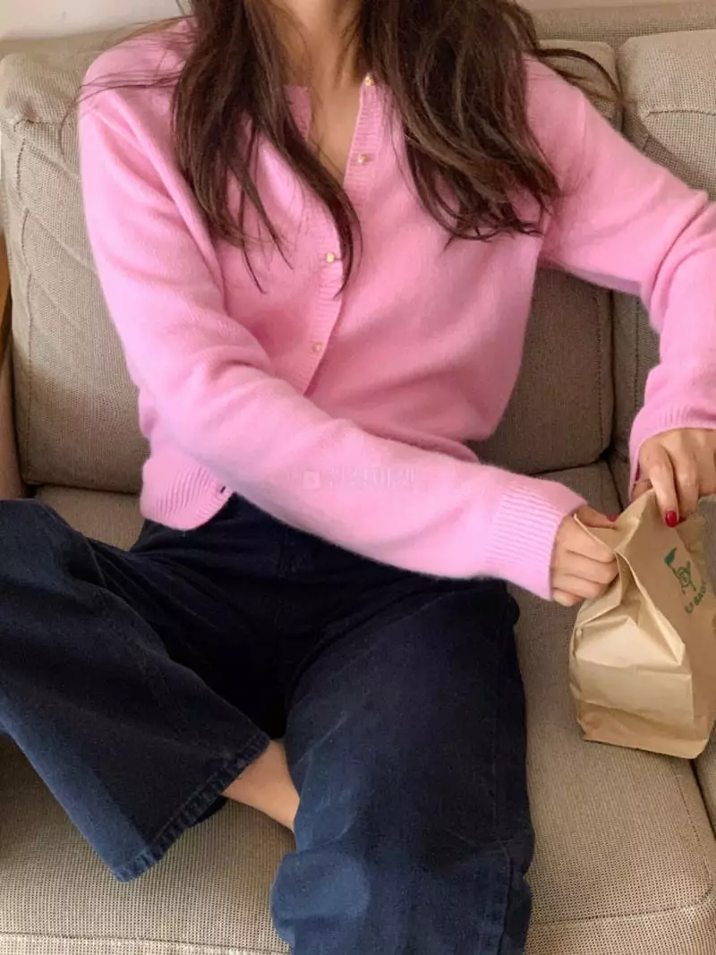 Well Row - Korean Women Fashion - #momslook - Racoon Knit Cardigan - 4