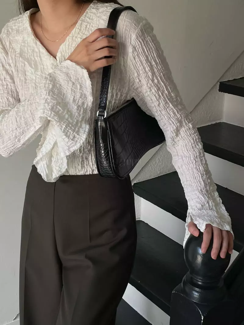 Winsome - Korean Women Fashion - #thatsdarling - Frill Blouse - 7
