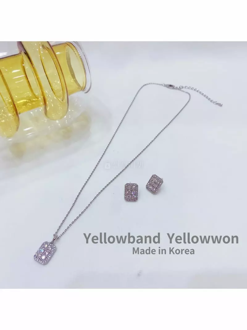 Yellowband - Korean Women Fashion - #momslook - SET175 Necklace Earring Set - 2