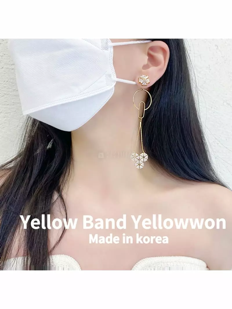 Yellowband - Korean Women Fashion - #momslook - E3620 Earring - 2