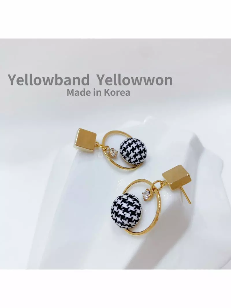 Yellowband - Korean Women Fashion - #momslook - E3616 Earring - 2