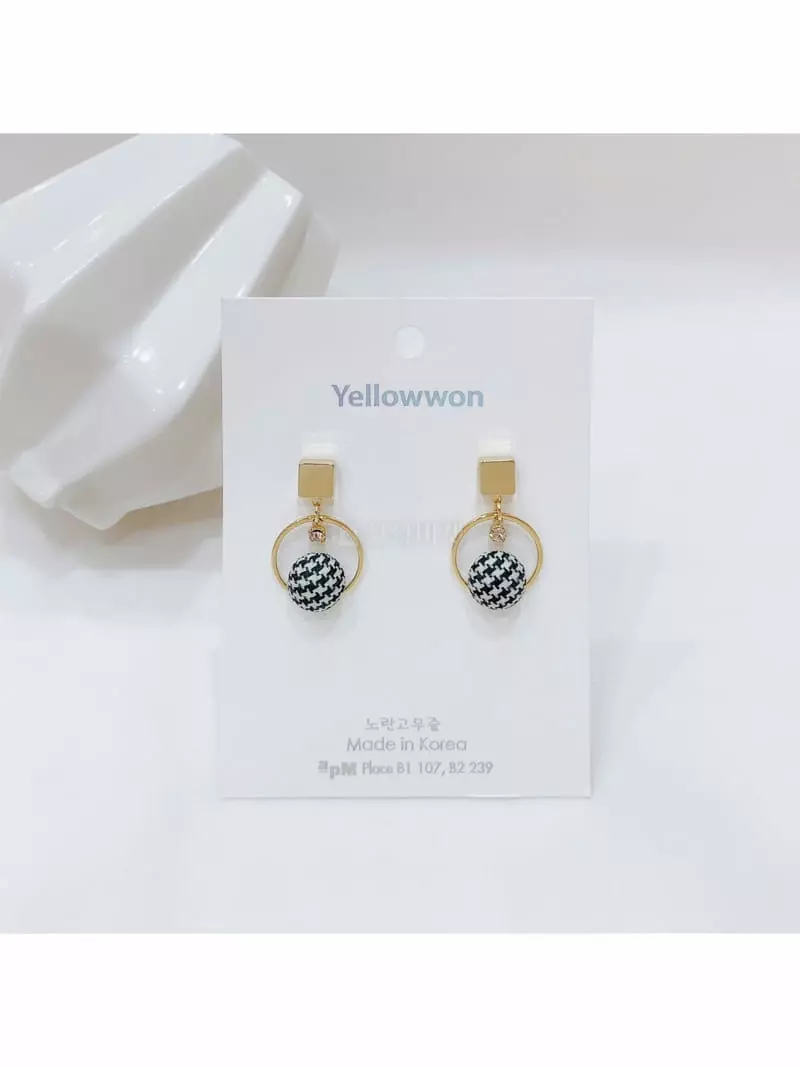 Yellowband - Korean Women Fashion - #momslook - E3616 Earring - 5