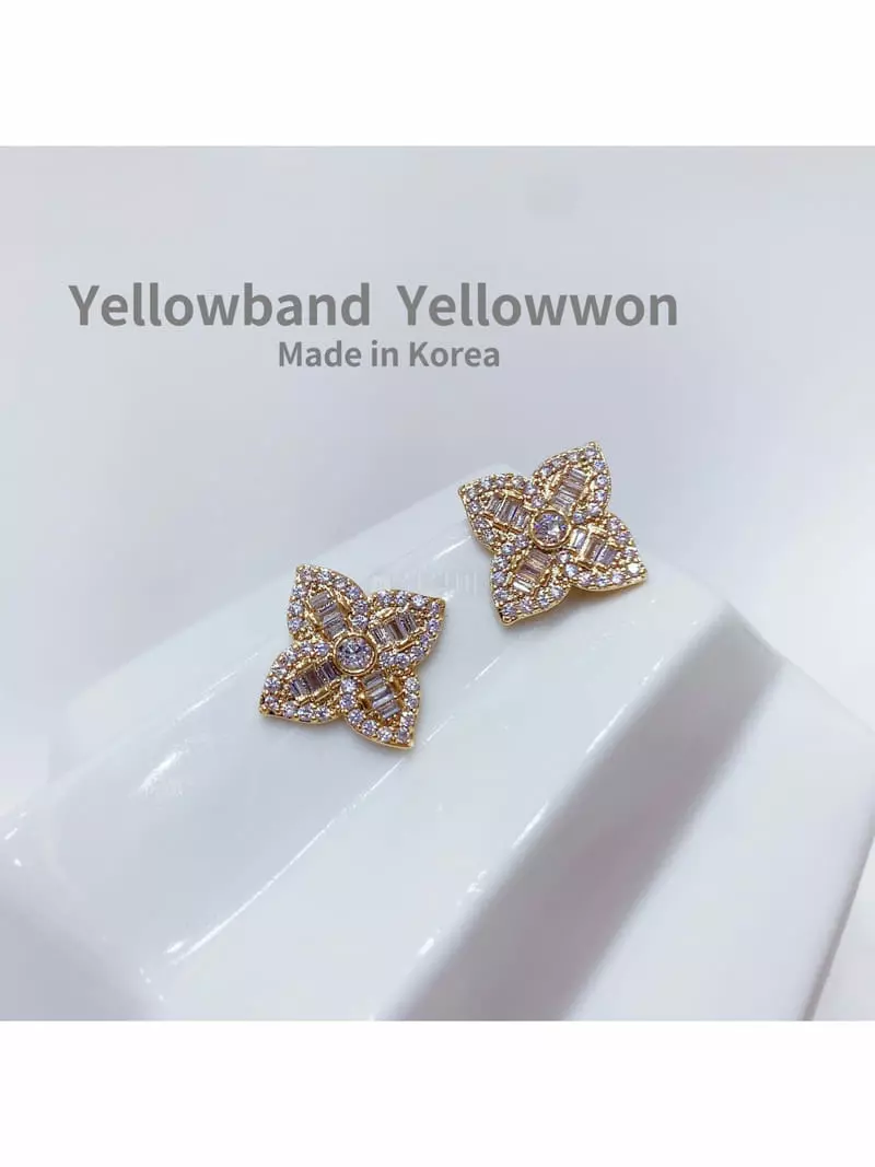 Yellowband - Korean Women Fashion - #momslook - E3594 Earring - 2