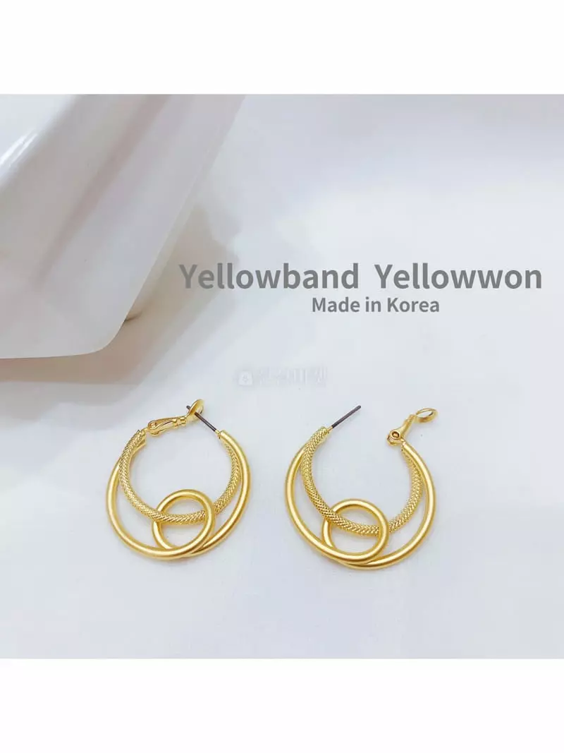 Yellowband - Korean Women Fashion - #momslook - E3591 Earring - 3