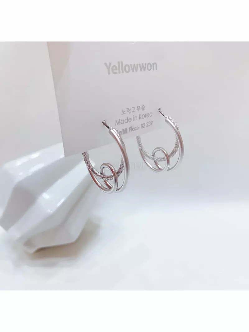Yellowband - Korean Women Fashion - #momslook - E3591 Earring - 5