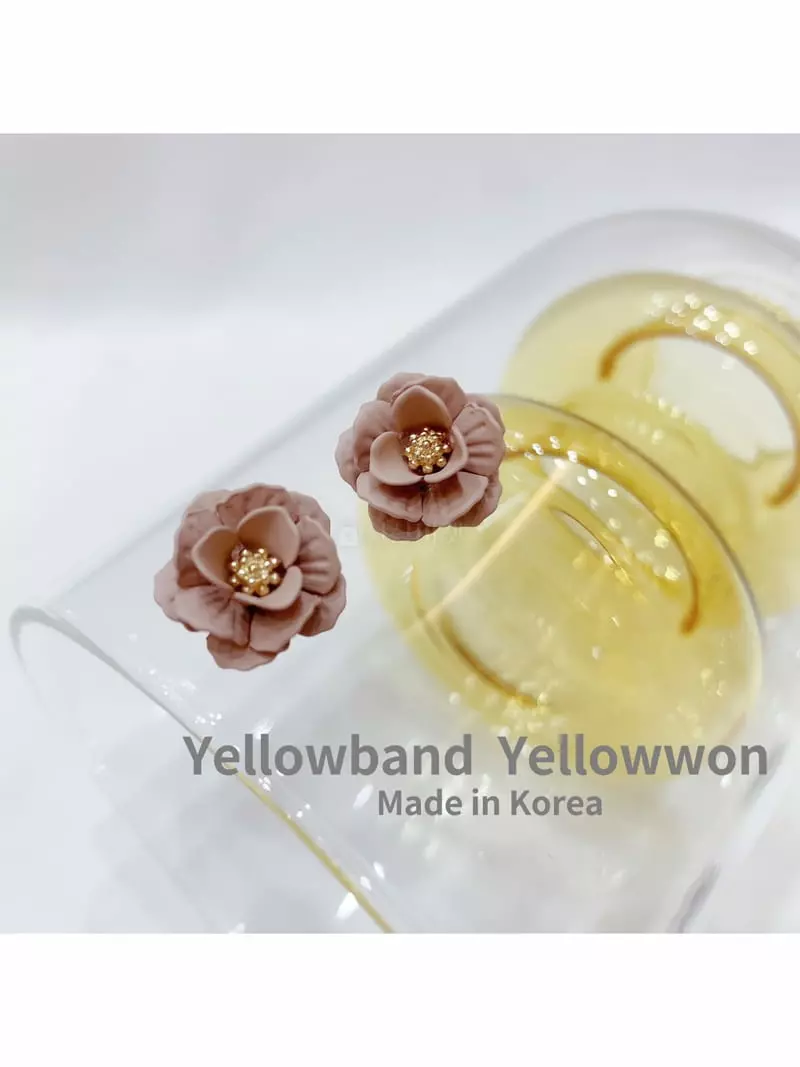 Yellowband - Korean Women Fashion - #momslook - E3572 Earring - 2