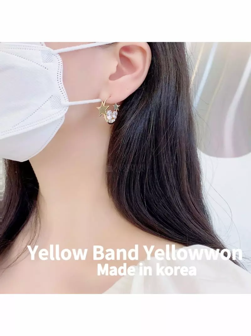 Yellowband - Korean Women Fashion - #momslook - E3571 Earring - 3